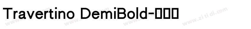 Travertino DemiBold字体转换